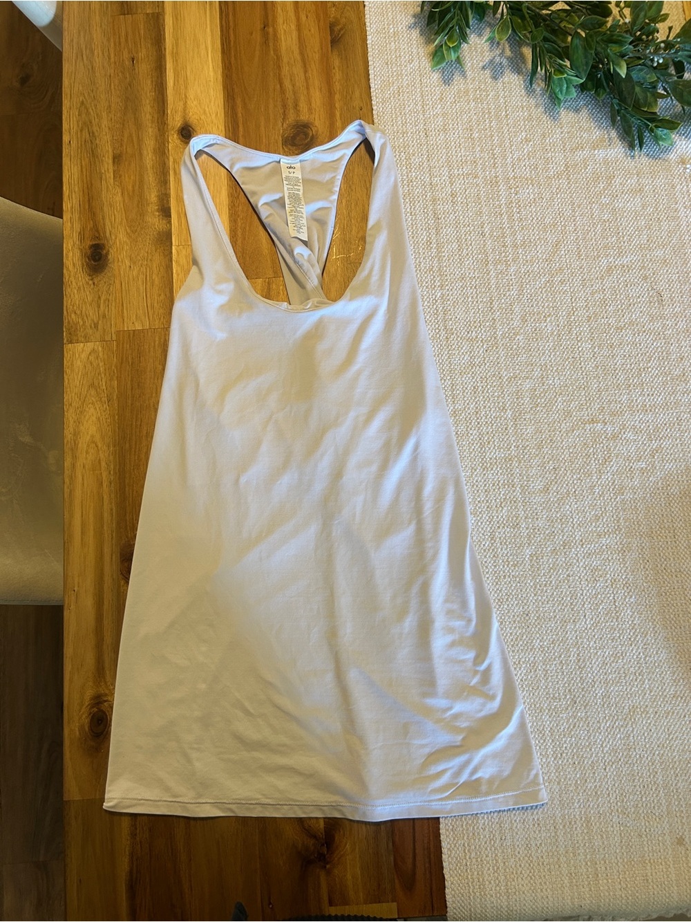 Alo Yoga Don’t get it Twisted Racer Back Tank - White
